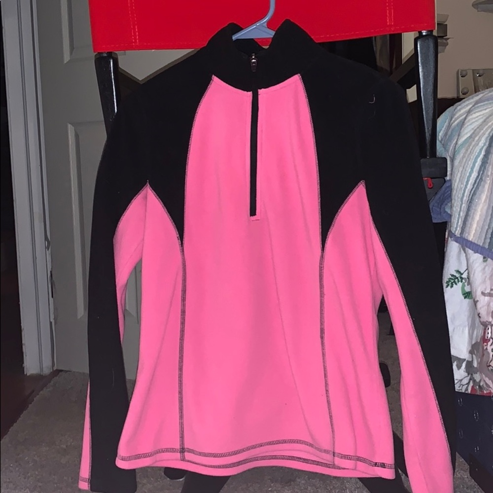 Black and pink zip up
